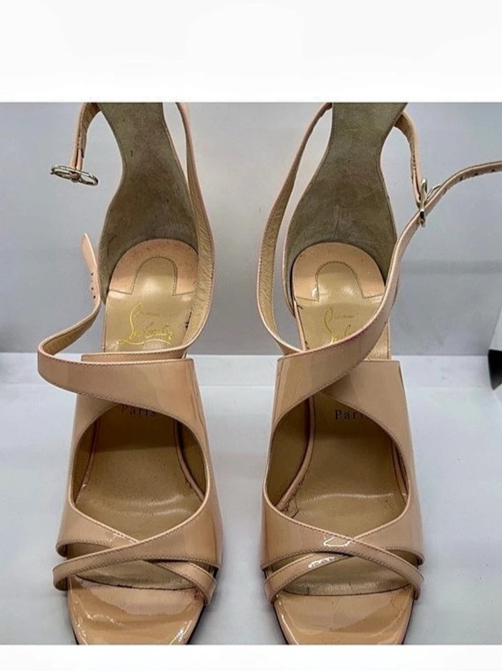 Christian Louboutin Pointed-Toe Heels in BLUSH